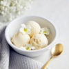 Gooseberry and Elderflower ice cream