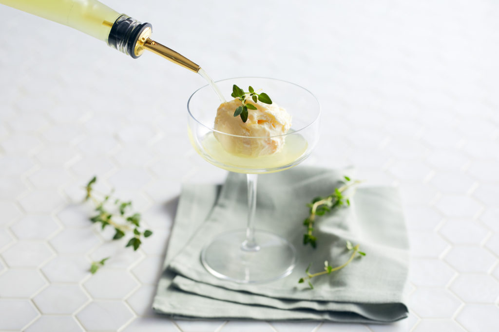 Gooseberry and Elderflower ice cream